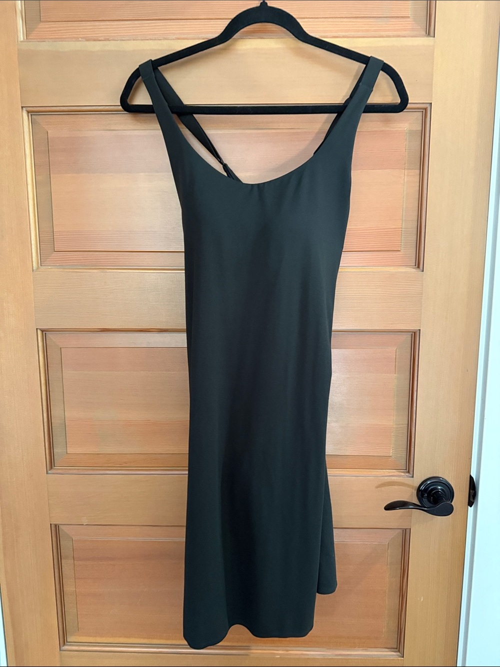 Uniqlo Black Midi Slip Dress - Women